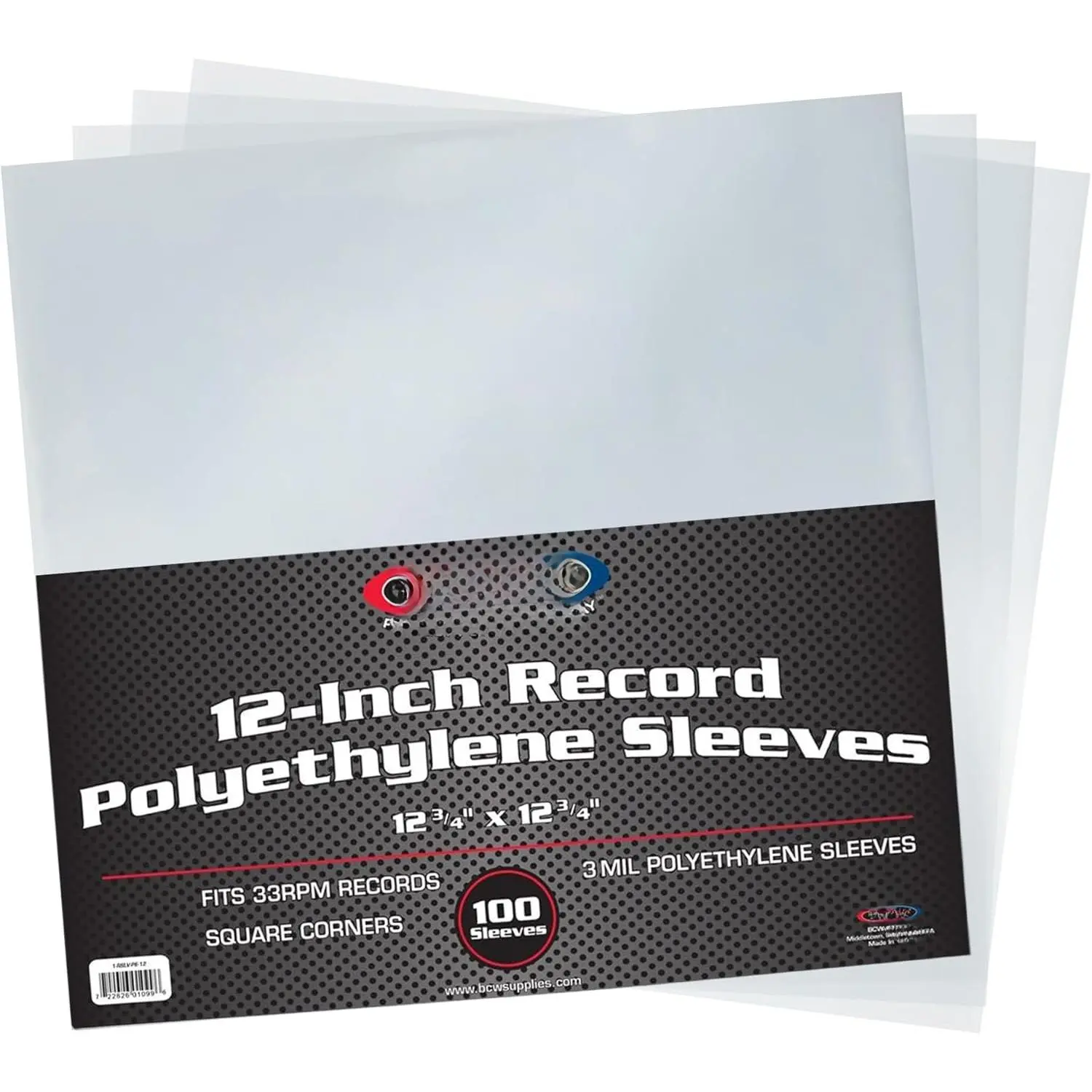 Archival-Quality Vinyl Record Sleeves | Protective Sleeves for 12" LPs Albums | Clear Vinyl Covers for Single & Double Albums