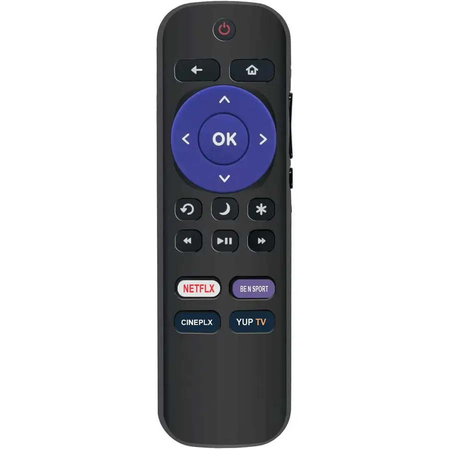 New Replaced Remote Control LC-RCRCA-19 fit for Sharp ROKU TV LC-RCRUS-19 LC-RCRCA-19 LC-RCRUDCA-19 with Netflix CINEPLEX YUPPTY Keys