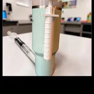 3D Printed Nurse Needle Tumbler Handle Fits 40 oz Stanley Tumbler for Secure Grip and Easy Use. Resin Ready. Drinkware