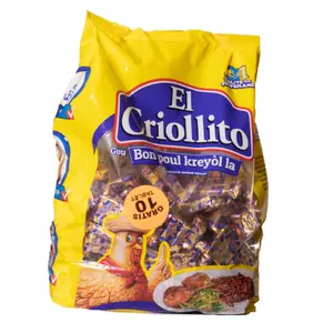 El Criollito Chicken Bouillon Cubes Gou Bon Poul Kreyol La Haitian 240 Cubes Pack 84.6575 Ounce 1 Count for Soup & Cooking