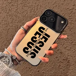 Jesus' Truth Pattern Case for iPhone 17 Pro Max 17 Air 16/15/14/13/12/11 Pro Max XR XS E Plus Retro High-end Shockproof Drop Screen Protection Cute Durable PC Smartphone Cover