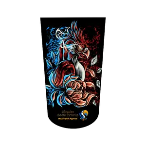 Amputee Sock "Phoenix High Detail blk bgnd V1", Prosthetic Limb Sock, 3ply Stump Sock