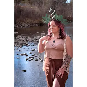 Teal Butterfly Crown – Fantasy Halo Crown – Renaissance Faire Headpiece - Mad Hatter Tea Costume