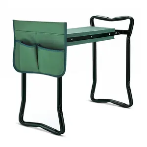 Findmall Portable Foam Folding Garden Kneeler and Seat with 1 Tool Bag, 330 lbs Load Capacity - Multifunctional Gardening Workseat for Father's Day Gift