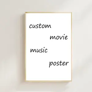 Custom Movie Music Canvas Poster: Personalized Art  poster,Room decor,Wall Art,Poster Gift,Film Fan Collection