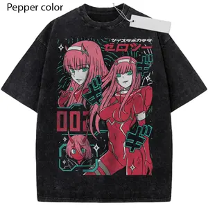 Zero Two Collage Shirt, Darling in the Franxx Anime T-Shirt, Waifu Graphic Tee, Aesthetic Japanese Anime Shirt, Gift for Men, Gift for Women, Crew Neck T-shirt, Trending T-shirt