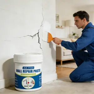 Jue Fish Wall Repair Paste, Stain Covering Wallpaper Patch, Moisture-Proof Paint Crack Filler, Ideal for Wall Damage Fixing