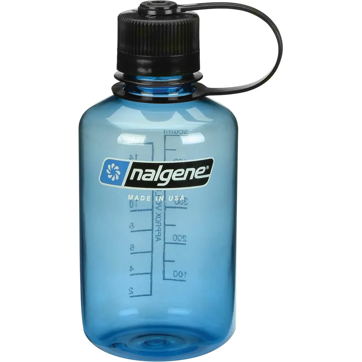 Nalgene 342683 Sustain Tritan Narrow Mouth Water Bottle - 16 oz, Slate, BPA Free, Durable, Leak-Proof, Won't Retain Odors, Sports