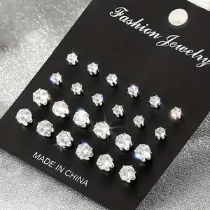 12PCS Multi-Style Fashion Earrings Set, Beautiful Casual & Formal Jewelry, Great Gift for Christmas, Valentine's Day and Mother's Day