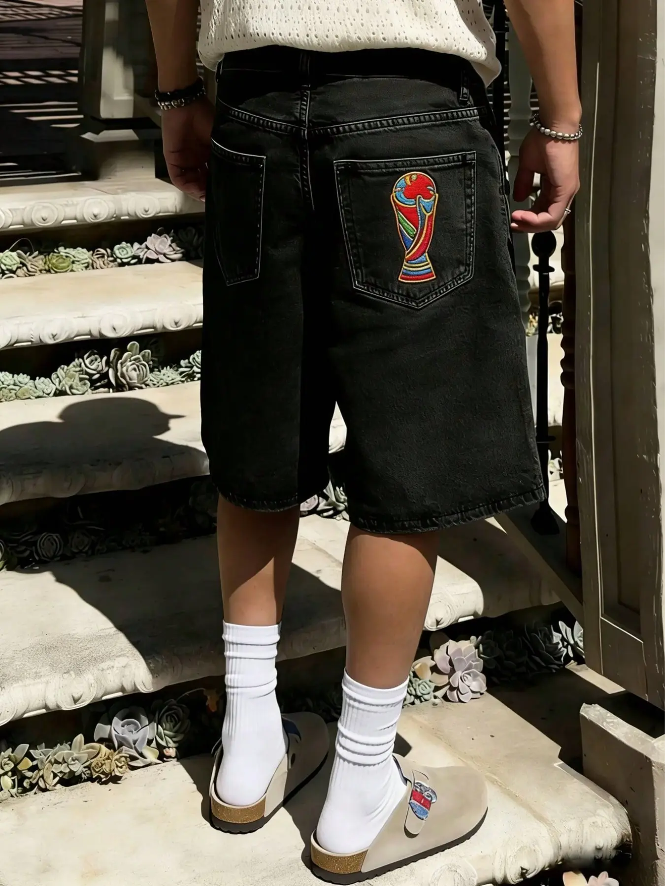 Men's Solid Color Plain Denim Jeans Shorts, Regular Fit Casual Attire Comfy Classic Fashion Basic Pocket Shorts for Everyday Wear, Men's Bottoms for All Seasons, Streetwear