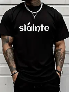 Unisex 100% Cotton Irish & Scottish "Slainte" Pub Shirt - Toast to Good Health Tee Suitable for All Seasons
