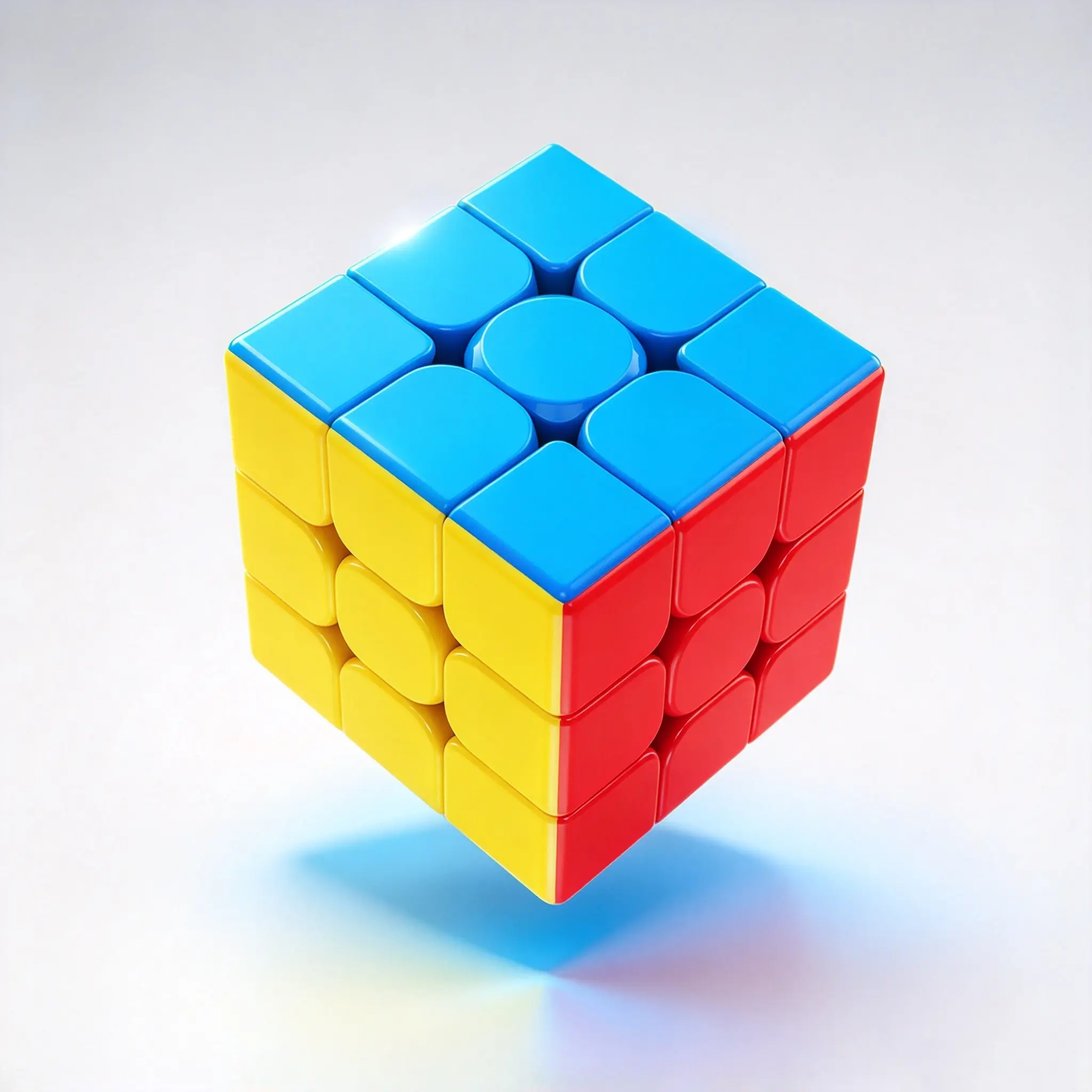 3x3 Speed Cube, Stickerless Magic Cubes, Puzzle Toy, Brain Teaser Fast Smooth Turning, Vivid Colour, Durable, Portable Travel Game, Teens Fidget Toy, Sensory Toy for Kids and Adults