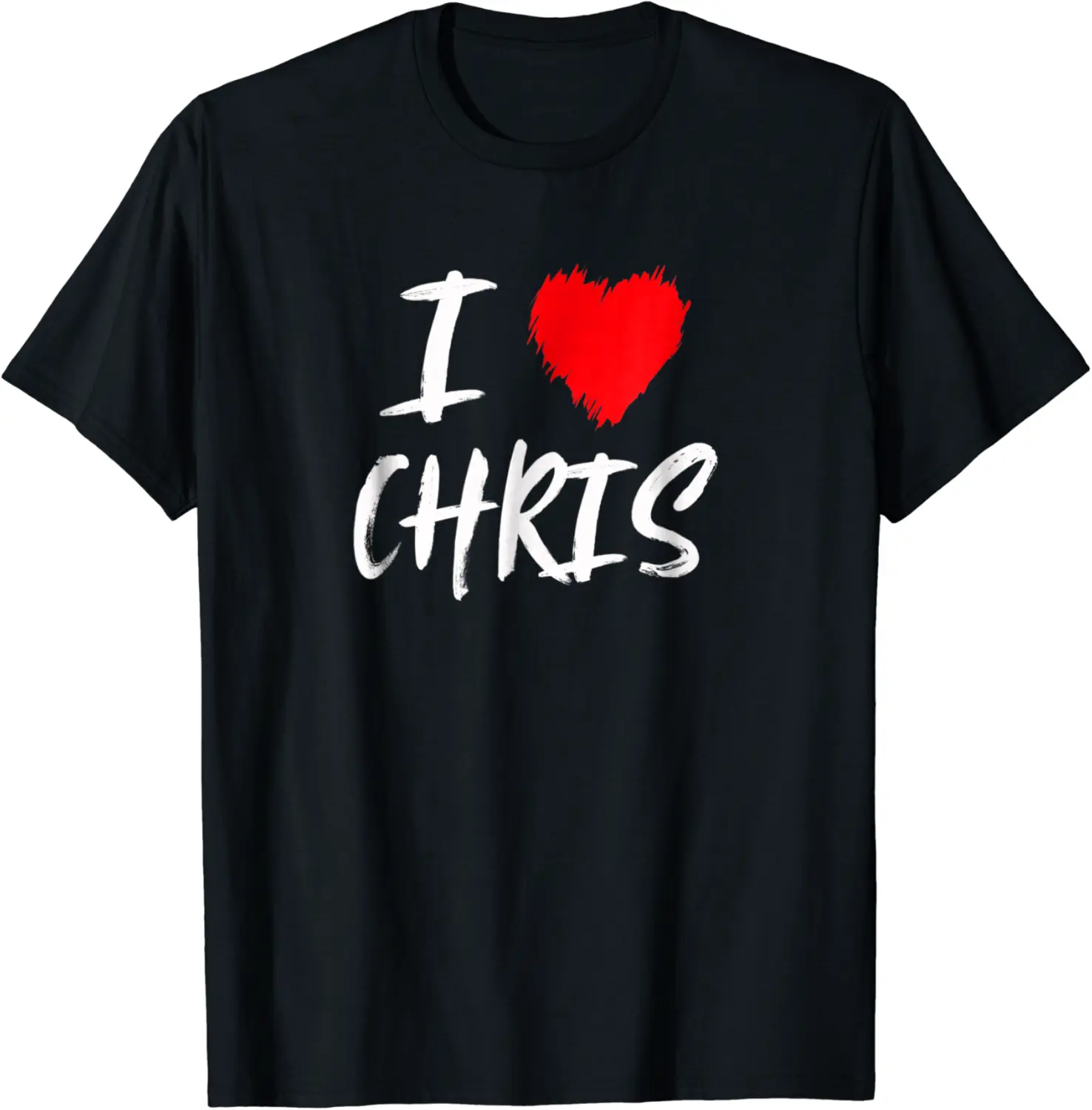I Love Chris T-Shirt Boyfriend Husband Son Valentine Gift - Jessicabal Shop 91B07MS3JDY6