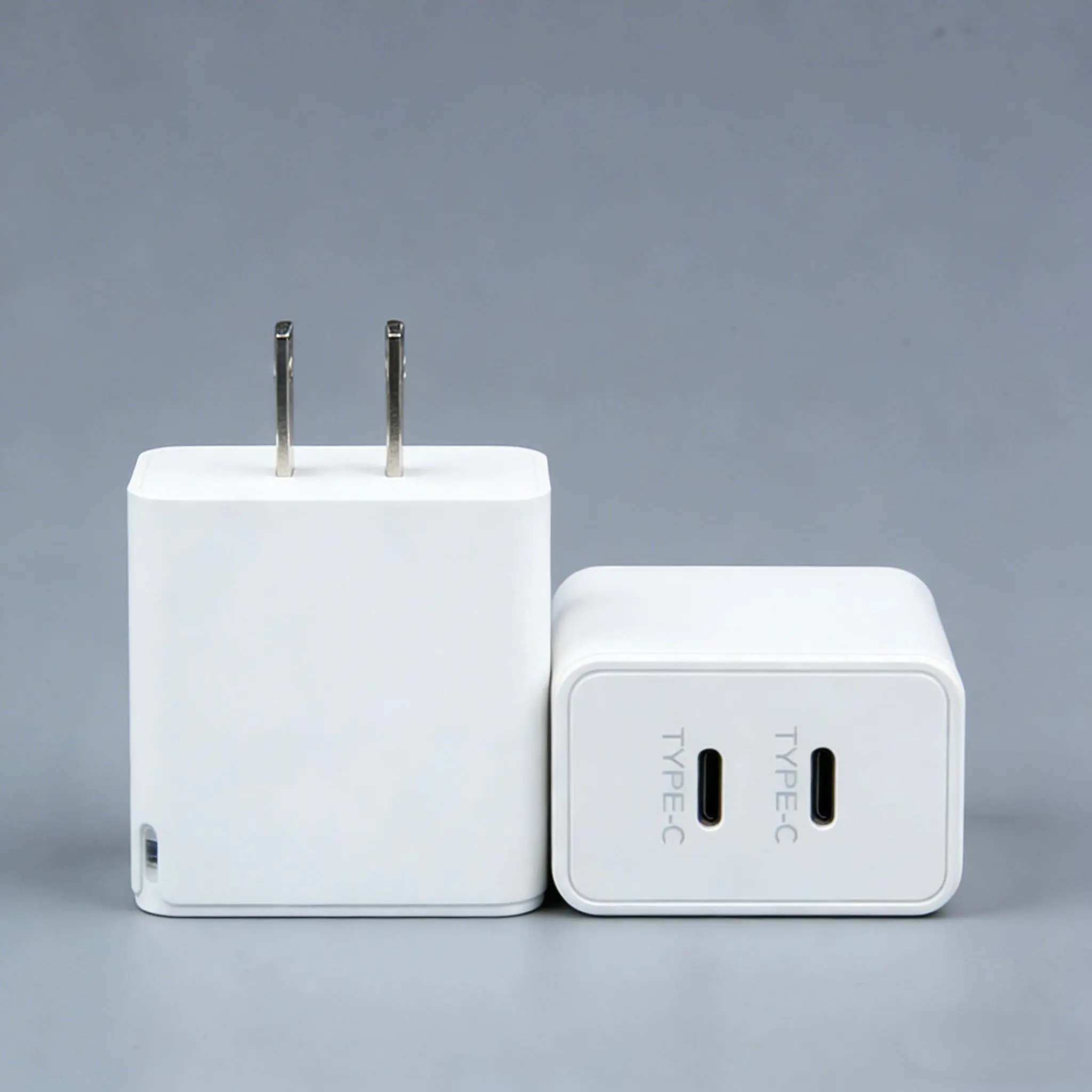 USB-C Super Fast Charger block, 2 in 1 Dual Port Tpye-c Wall Charger Compatible with Samsung Huawei Xiaomi iPhone iPad, Quick Charger block Type C Charging