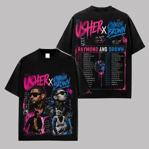 Raymond & Brown The R&B Tour 2026 Premium Washed Cotton T-Shirt (Made In US), Music Duo Graphic Tee, Hip Hop Concert Streetwear Shirt, Urban R&B Merch, Gift for Fans