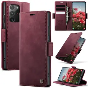 Samsung Galaxy Note20 Ultra Wallet Case with Card Slot, RFID Blocking, Durable Stand, Magnetic Closure, Shockproof Design
