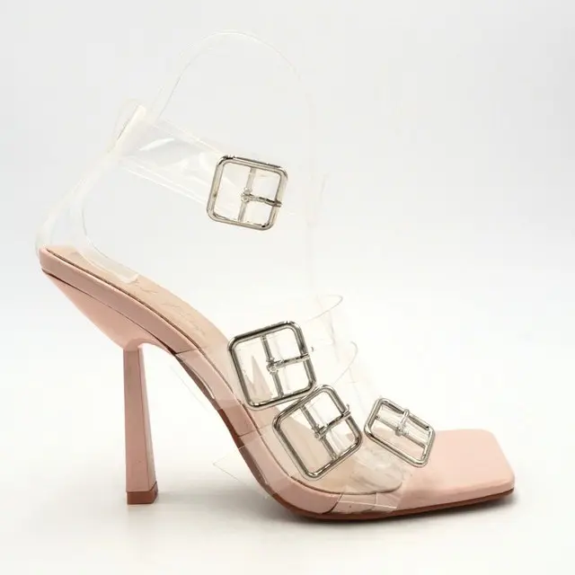 Nora Transparent Clear Heels