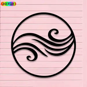 1pc Minimalist Swirl Metal Wall Art, Minimalist Swirl Statue Mural, Iron Craft, Perfect for Gallery, Studio, Office Wall Decor, Intricate Craftsmanship, Artistic Metalwork, Christmas Decor, Ideal Gift for Art Enthusiasts
