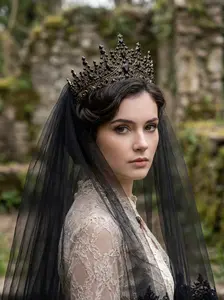 Elegant Crystal Crown and Headband for Women, Royal Queen Headdress for Brides, Perfect for Princess Birthday Party, Valentine's Day Gift