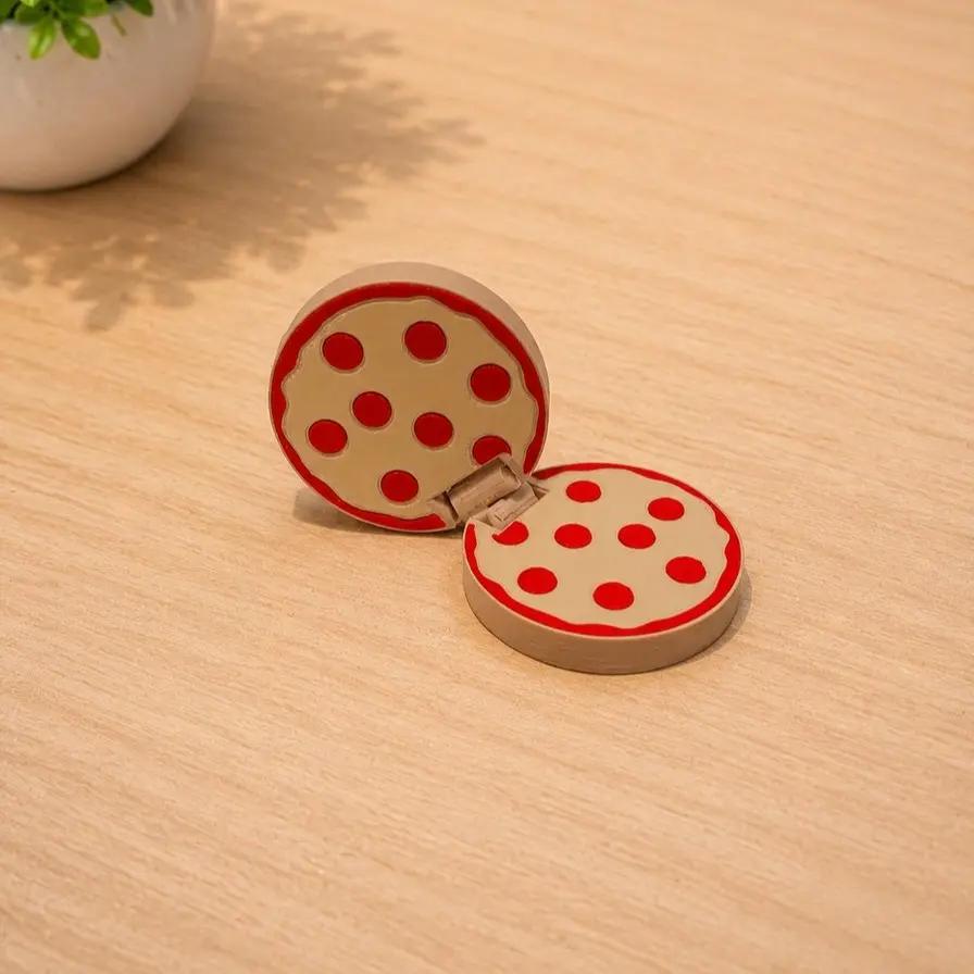 Fold-a-Pizza - 3D Printed Fidget Toy