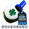 ALIBI GOLF Self-Inking Ball Marker Badge - Scratch-Resistant Durable Plastic Tool, Premium Fade-Resistant Quick-Dry Ink, Pocket-Ready Size, Small Bag-Friendly, Unisex Equipment, Ball Identifier, Holiday Gift, Golf Accessories