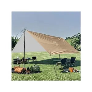 Large Waterproof UV Resistant Outdoor Canopy Tent, Durable Sun Shade Rainproof Shelter, Portable Lightweight Shade Cloth Canopy, Perfect for Camping, Beach, Patio, Garden, Picnic, Outdoor Leisure Activities, Multifunctional Anti-UV Windproof Camping Equip
