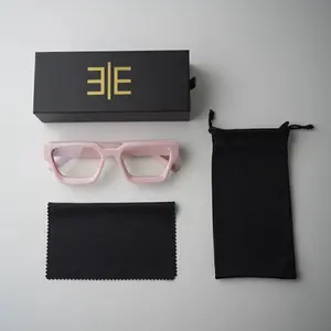 EVOL Rosé Rose Frames - Soft Bold Stylish Glasses with Flattering Shape & Rosy Touch for Everyday Wearability & Confidence