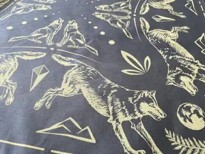 Gray Wolf Bandana/Handkerchief/Mask/Face Covering - Wolves - Wildlife Men's & Women's Classic Paisley Inspired - 100% Cotton