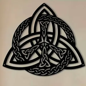 Celtic Knot Design Hanging Decor, Metal Hanging Ornament, Wall Art Decor for Home Living Room Bedroom Study Room, Home Decor