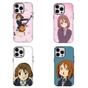 Kawaii Hirasawa Yui Collage Phone Case Trendy Anime K-K-On! Phone Case Compatible for iPhone 17 Promax 16 15 14 13 12 11 and for Samsung S21-S25 Perfect Gift for Anime Fans