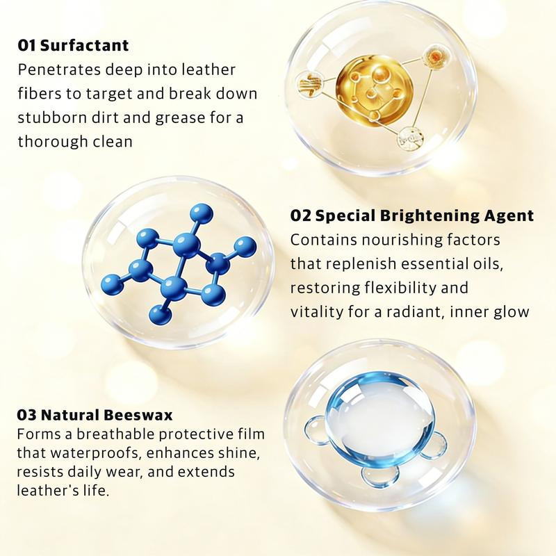 Leather Care Solution for Shoes Sofas & Clothing Easy Use Economical One Wipe Cleaner Conditioner Two-Pack