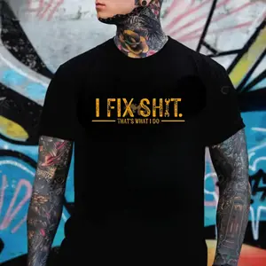 I Fix Sh*t That’s What I Do Shirt Hoodie Sweatshirt, Funny Mechanic Quote Hoodie for Men, Blue Collar Workwear Attitude