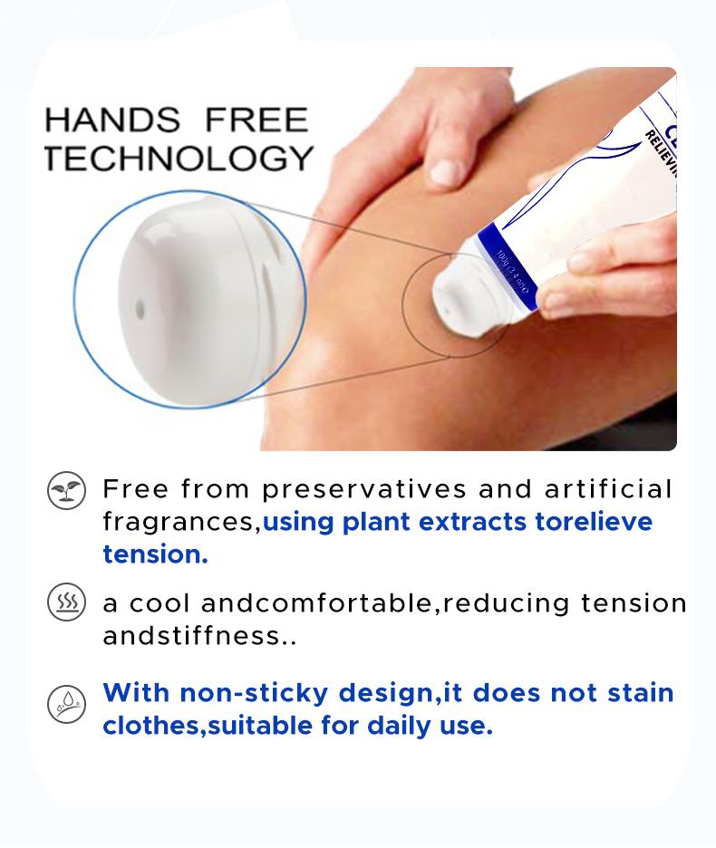 Clearzal Soothing Cooling Gel 100g, Relieving Body Gel, Cooling with Menthol and Frankincense, Helps Relieve Muscle Tension , Relax your waist, legs, knees, shoulders and neck to relieve fatigue, Sports Soothing Cooling Gel Body Care Lotions Repair gel