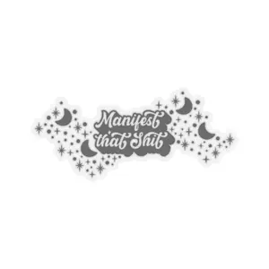 Manifest Kiss-Cut Stickers | Manifestation Sticker | Laptop Stickers | Law of Attraction Tools | Manifestation Journal Stickers Decor Decorative Smooth Vinyl