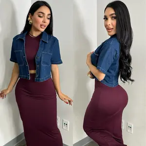 Loretta denim Top- Womenswear