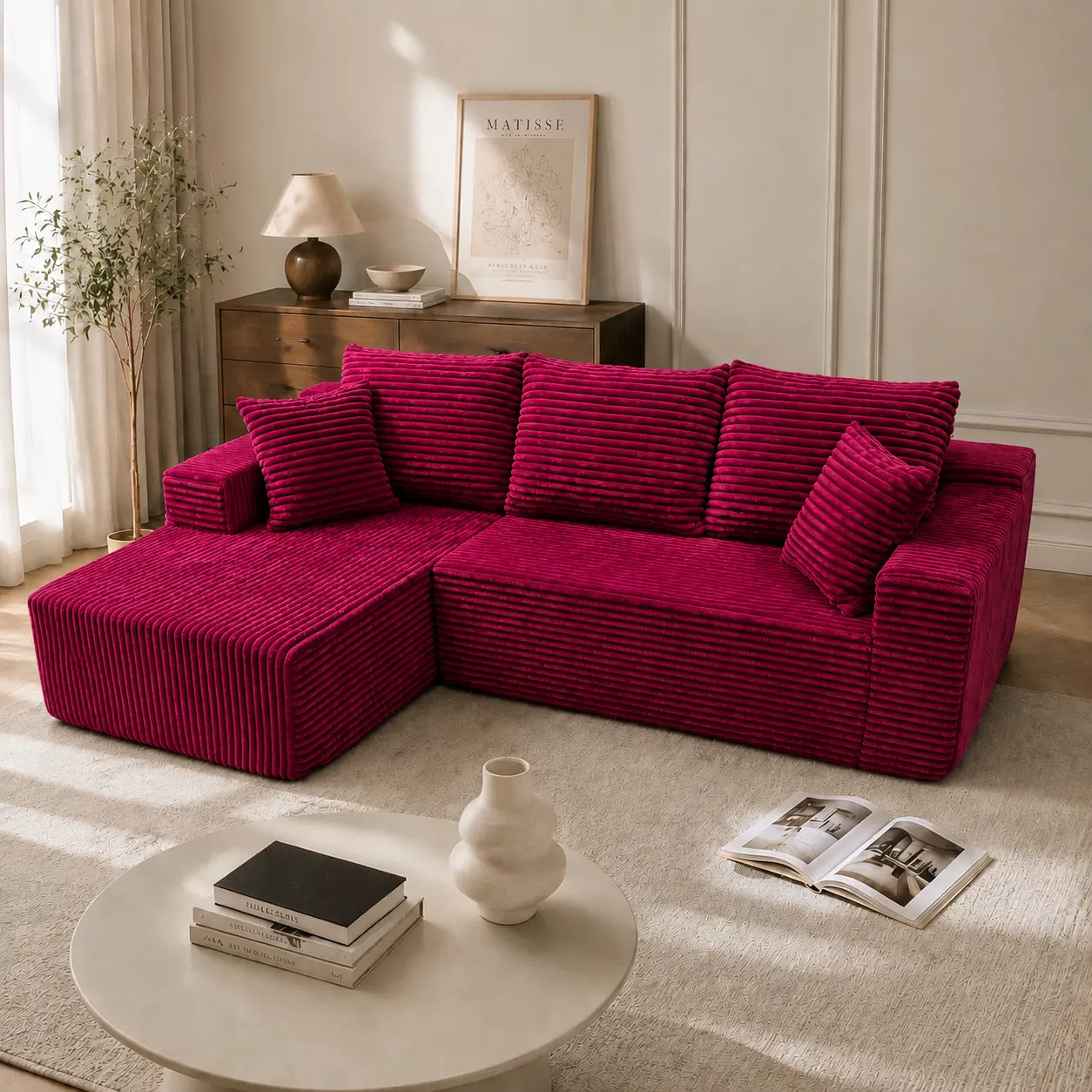 96"Rose Purple-Left