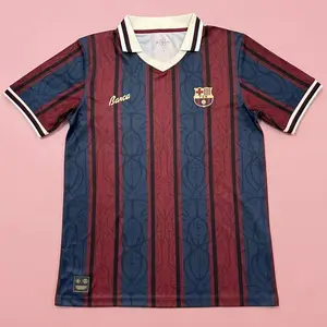 FC Barcelona 125 Years Anniversary Retro Jersey – Vintage Style Cotton Blend Soccer Shirt