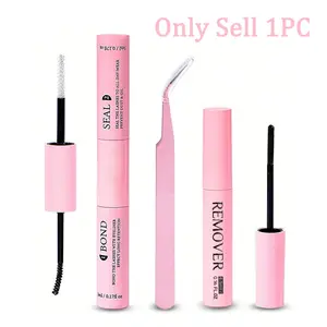 Lash Glue and Sealer 10ML, Super Strong Hold DIY Lash Extension, Low Allergy Liquid Glue, Eyelash Bond Glue, 48-72 Hour Wear