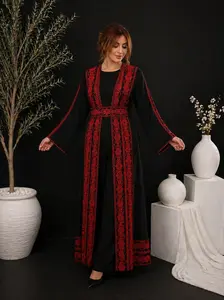 Women's Chic Chiffon Embroidered Long-Sleeve Lightweight Cardigan - Elegant Dress-Style Casual Wear, All Seasons, Vibrant Colors