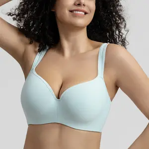 WMBras Seamless Plus-Size Women's Bra  Lightweight Wireless Design for Full-Figured Women Lifting  Anti-Sagging Support with Side Adjustment
