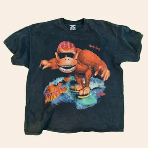 [Sale Up To 30%] 1995 VINTAGE 'FUNKY KONG SURF' PROMO BLACK T-SHIRT