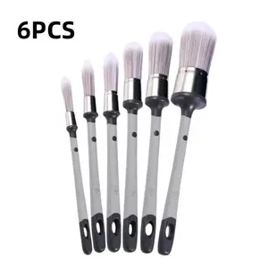 6-Pack Small Paint Brushes, Corner Baseboard Edge Detail Brush, Wall Repair Brush, Furniture Decoration Tool, Home Painting Supplies