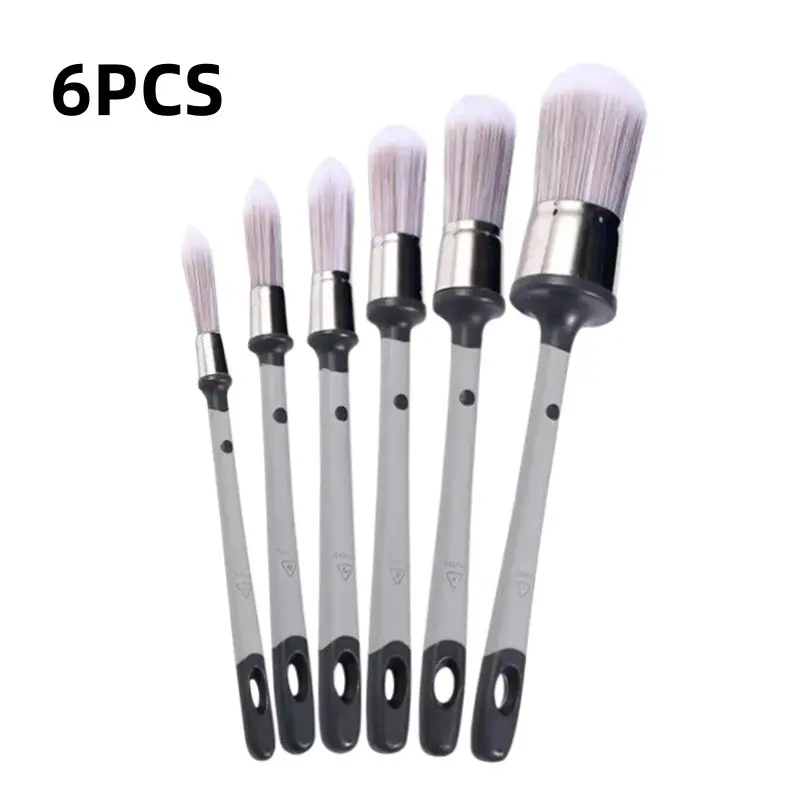 6-Pack Small Paint Brushes, Corner Baseboard Edge Detail Brush, Wall Repair Brush, Furniture Decoration Tool, Home Painting Supplies