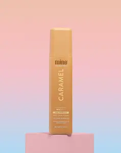 MineTan Caramel Self Tan Foam | Color Correcting - Medium Dark Golden Finish, 1 Hr Express Face & Body Fake Tanner, Lightweight, Natural Bronze