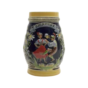 Engraved "Bier Fest" German Beer Stein