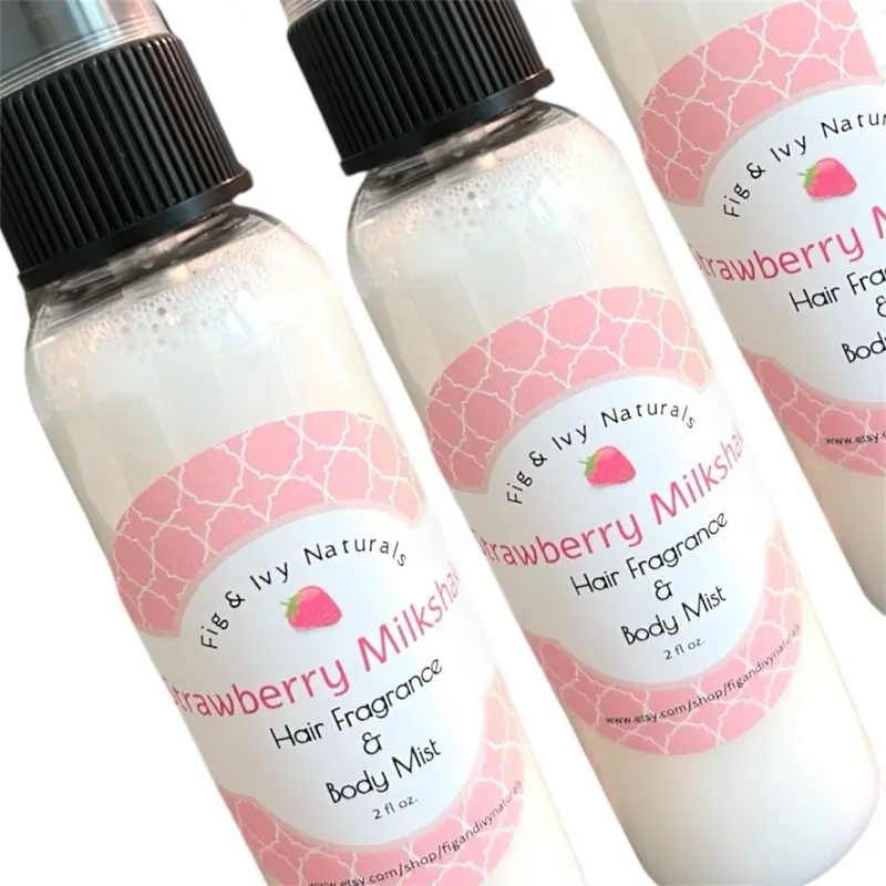 Strawberry Body Mist and Hair Perfume | Fig and Ivy Naturals  | Strawberry Perfume Milk And Fruit Candy