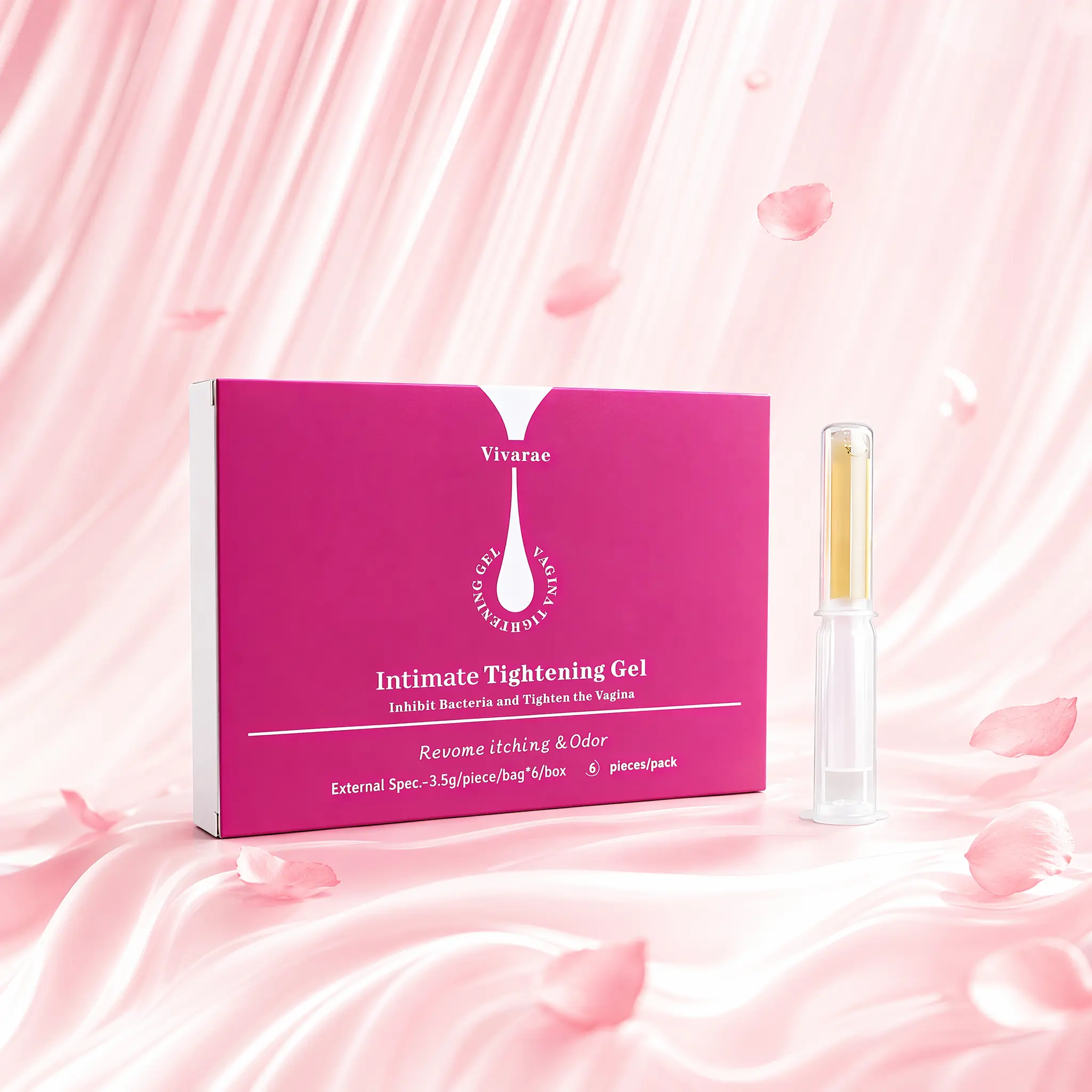 Vivarae Intimate Care Gel for Women(6pcs) - Probiotic pH Balancing Gel for Odor, Freshness & Daily Comfort -  Feminine Care