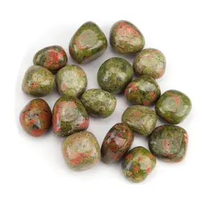 Cherry Tree Collection | Polished Gemstone Nuggets | 1/2 Pound (Unakite)