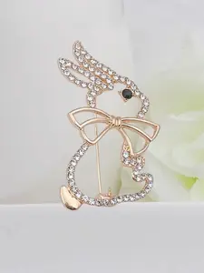 Easter Cute Bunny Bow Tie Brooch, Delicate and Charming Fashion Accessory, Perfect for Easter Celebrations, Stylish and Adorable Design