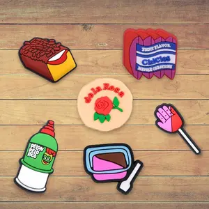 Cartoon Mexican Food Themed Shoe Charms-Mexican Shoe Charm-Fashionable Shoe Decorations for Clogs